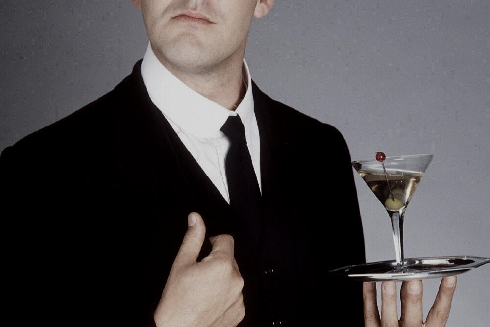 a photo of the self-styled gentleman's gentleman from cult television series "jeeves & wooster"